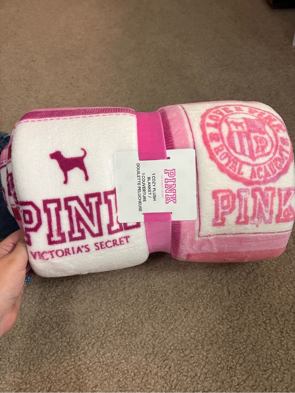 VS pink blanket